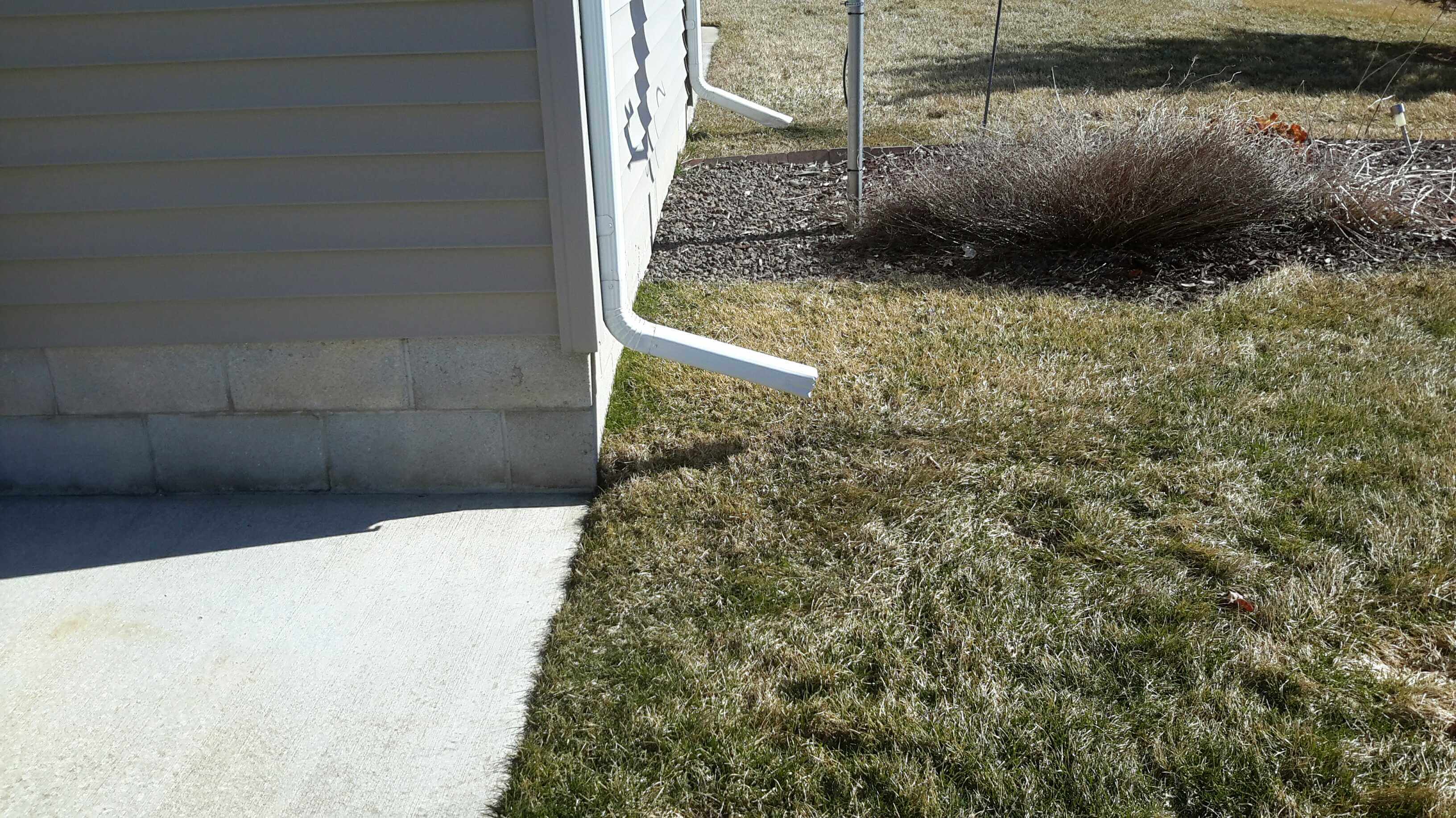 lot drainage downspout extensions