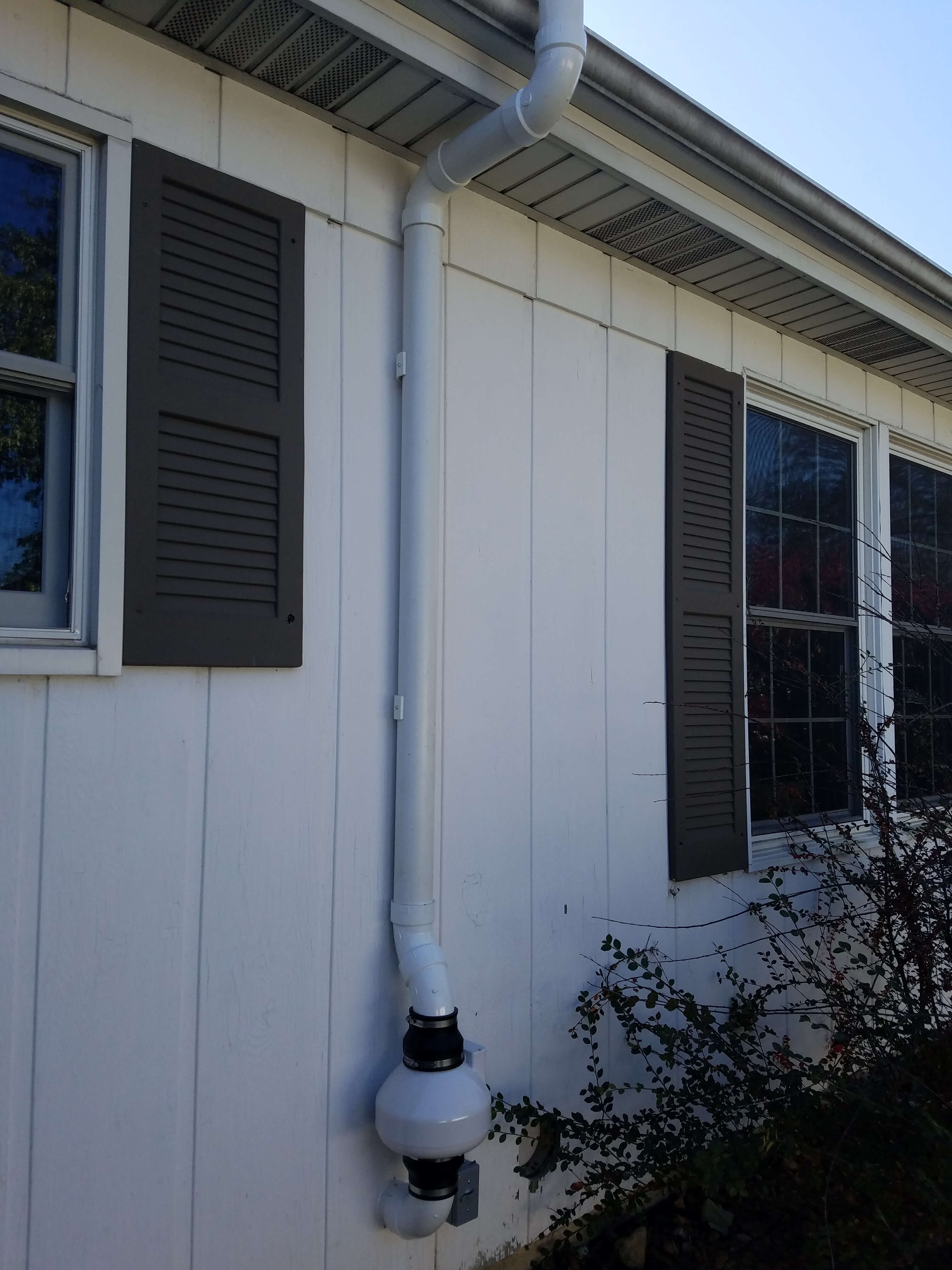 radon mitigation installation