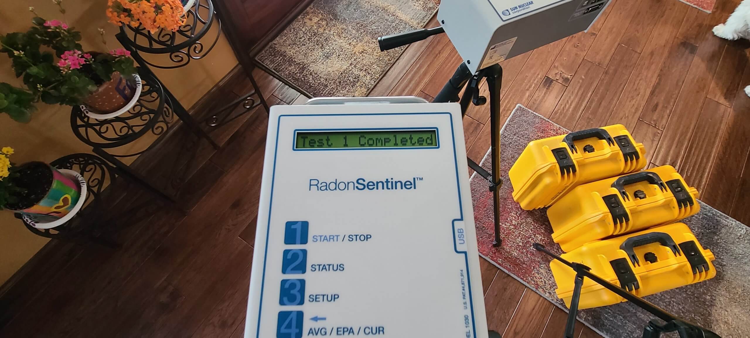 radon testing crown point, IN