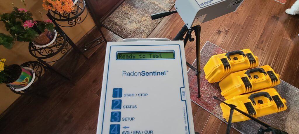 radon testing crown point, IN